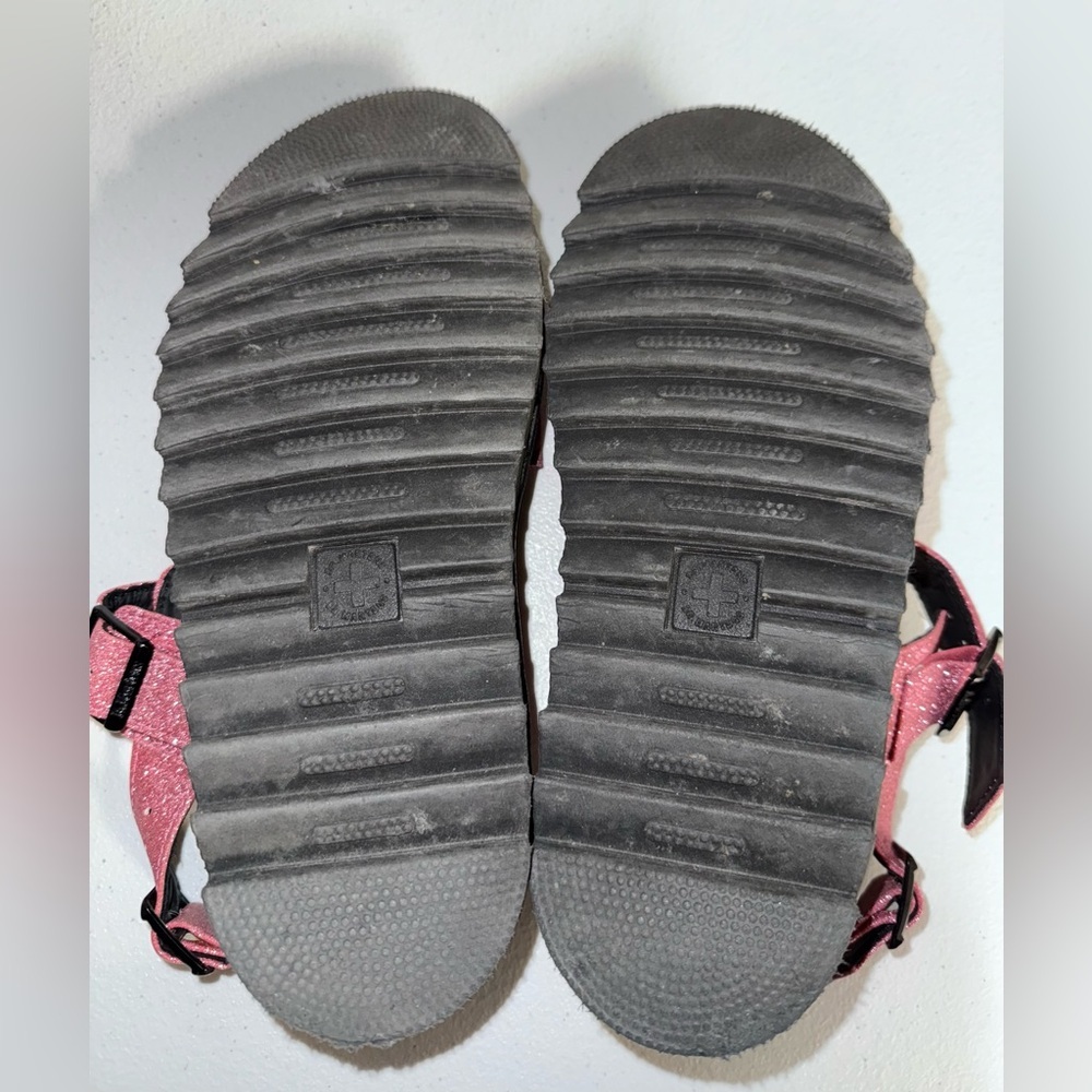 Dr. Martens Pink Glitter Platform Sandals - Picture 8 of 9